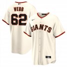 2026    logan webb  giants 62  baseball  jersey cream