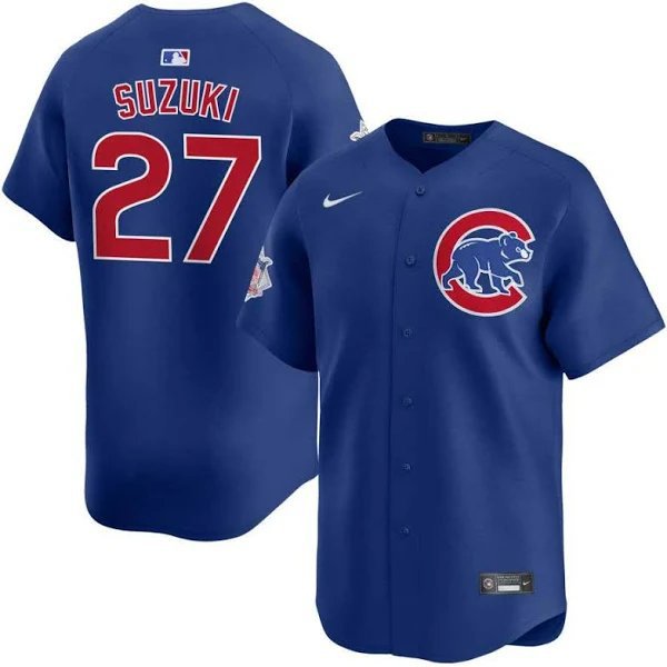 2026    seiya suzuki cubs 27 baseball  jersey blue