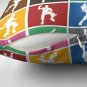 Battle Royale Victory Dance Rainbow Lattice Funny Pillow(1)