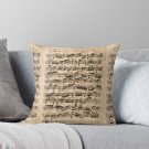 Bach _ Original Handwritten Score By Johann Sebastian Bach Pillow