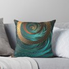 Beautiful Corded Leather Turquoise Fractal Bangles Pillow