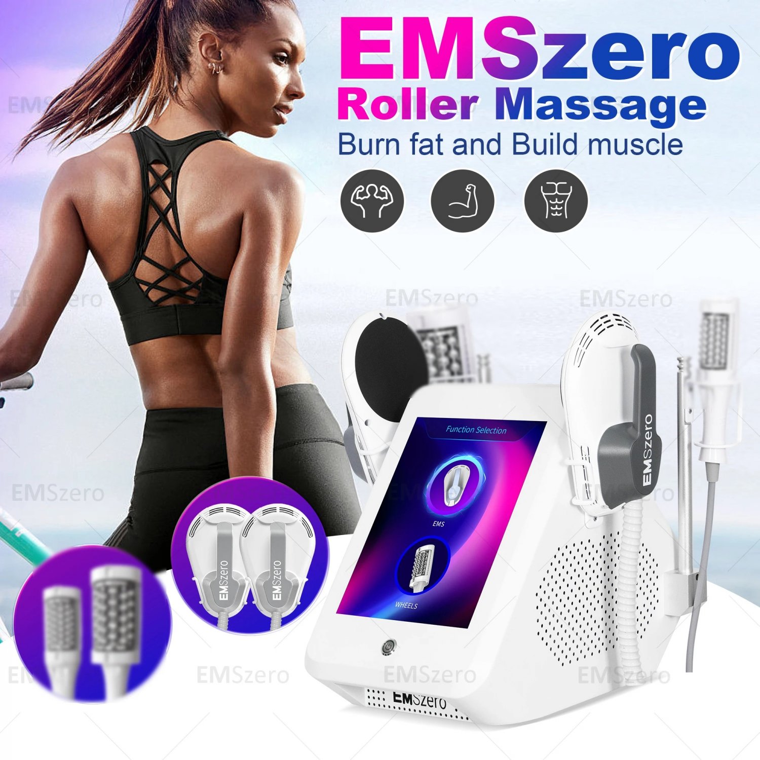 Vacuum Inner Ball Roller 360 Degree Rolling Cellulite Massage Body Muscle Slimming Fat Removal