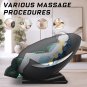 Massage Chair Recliner with Zero Gravity, Heating, Bluetooth Speaker, Airbags, Foot Roller