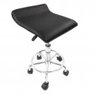 Height-Adjustable Rolling Stool with Foot Rest for Salon, Spa, and Office Use -