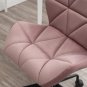 Eldon Diamond Tufted Adjustable Swivel Office Chair, Mauve