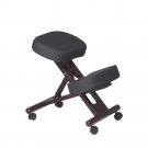 Ergonomically Designed Knee Chair with Memory Foam Seat and Mahogany Finish Ergonomically Designed Knee Chair with Memory Foam Seat and Mahogany Finish