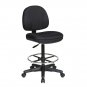 Drafting Chair With Stool Kit Pneumatic Height Adjustment Fabric Seat