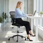 Armless Drafting Chair Adjustable Height Ergonomic Desk Chair Footrest