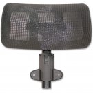 Lorell Adjustable Mesh Headrest for High Back Chair Black Nylon