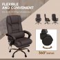 Ergonomic High Back Massage Office Chair with Adjustable Footrest and Remote Con