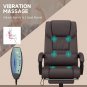 Ergonomic High Back Massage Office Chair with Adjustable Footrest and Remote Con