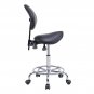 Ergonomic Saddle Stool Chair With Backrest Swivel Hydraulic For Dental Office Bl