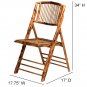 Commerical Seating Products Bamboo Folding Chairs, Wood Set of 1