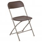 HERCULES Series 650 lb. Capacity Premium Brown Folding Chair