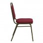 Elegant Burgundy Trapezoidal Back Stacking Banquet Chair HERCULES Series