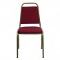 Elegant Burgundy Trapezoidal Back Stacking Banquet Chair HERCULES Series