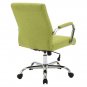 Mid-Back Office Chair With Channel Tufting And Elegant Comfort