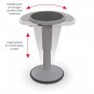 Hierarchy Height Adjustable Grow Stool Red For Posture And Focus