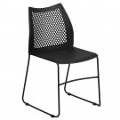 Hercules Series 661 Lb Capacity Black Stack Chair With Air Vent Back Hercules Series 661 Lb Capacity Black Stack Chair With Air Vent Back
