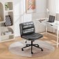 Bizerte Height-Adjustable Criss-Cross Swivel Chair with Wide Seat, Gray Office a