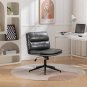 Bizerte Height-Adjustable Criss-Cross Swivel Chair with Wide Seat, Gray Office a