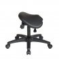 Pneumatic Drafting Chair With Saddle Seat Backless Height 19 To 24
