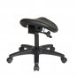 Pneumatic Drafting Chair With Saddle Seat Backless Height 19 To 24