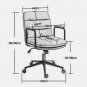 Ergonomic Mid Back Rolling Desk Chair with Adjustable Height and 40&Acirc;&deg; Recline, PU