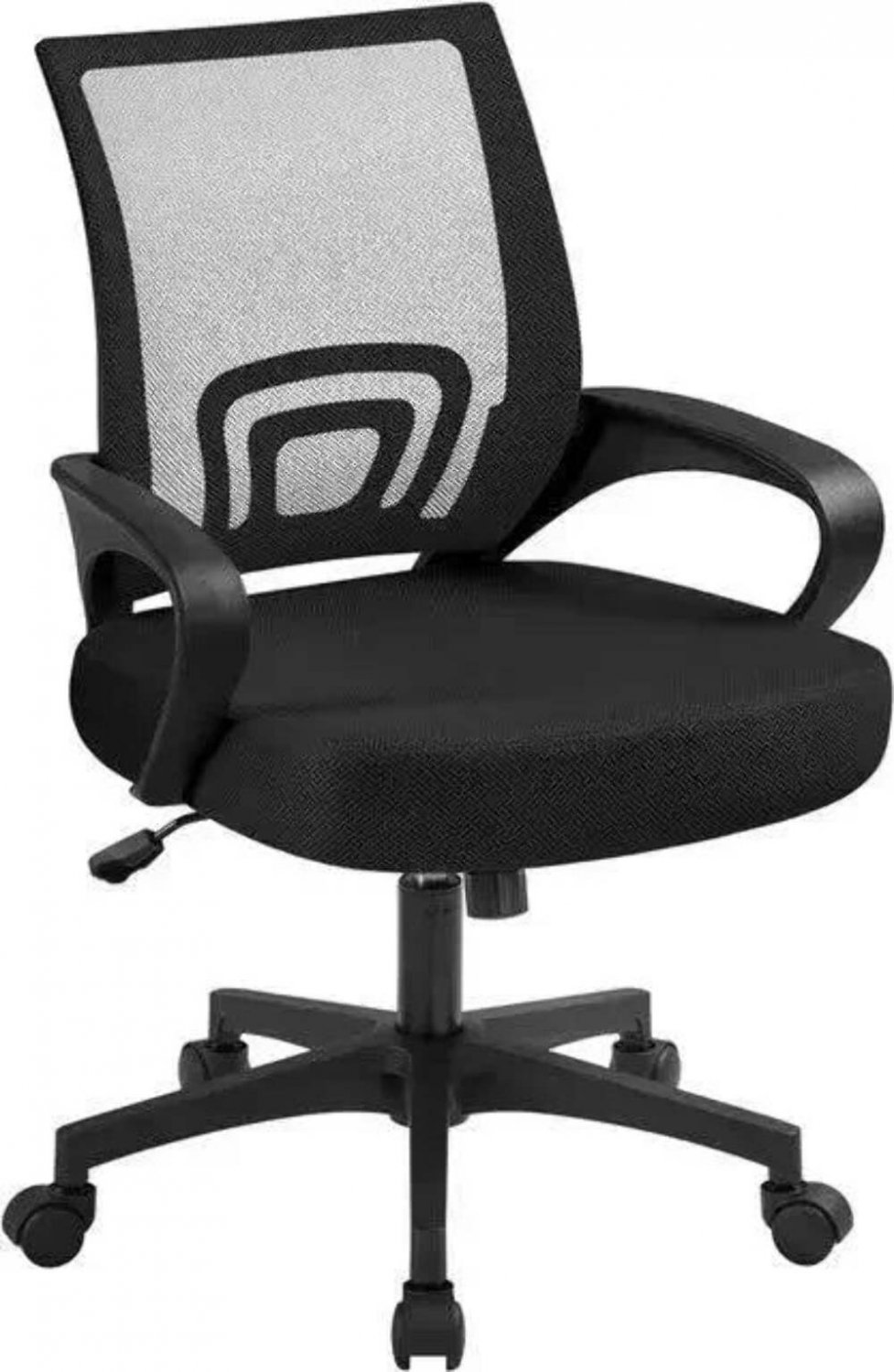 Ergonomic Mid Back Executive Office Chair with Lumbar Support and Rolling Wheels