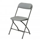 Commercial Seating Products Poly Grey Folding Chairs