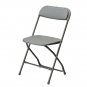 Commercial Seating Products Poly Grey Folding Chairs