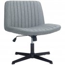 HOMCOM Adjustable Armless Office Chair with 360° Swivel and Comfort HOMCOM Adjustable Armless Office Chair with 360° Swivel and Comfort