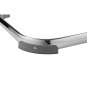 22 Inch Chrome Frame Elephant Z-Stool with Ergonomic Black Seat