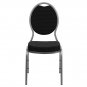 Elegant HERCULES Teardrop Back Stacking Banquet Chair with Fabric