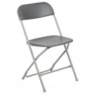 Premium Grey Plastic Folding Chair with 650 lb. Capacity Premium Grey Plastic Folding Chair with 650 lb. Capacity
