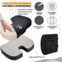 Platinum-Level Comfortable Ergonomic Memory Foam Lumbar & Seat Cushion Back,Tail