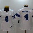 Wo Dallas Cowboys #4 Dak Prescott  Team Game Player White Limited Football