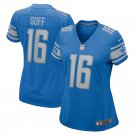 Wo Detroit Lions #16 Jared Goff  Team Game Player Blue Limited Football