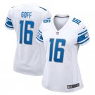 Wo Detroit Lions #16 Jared Goff  Team Game Player White Limited Football