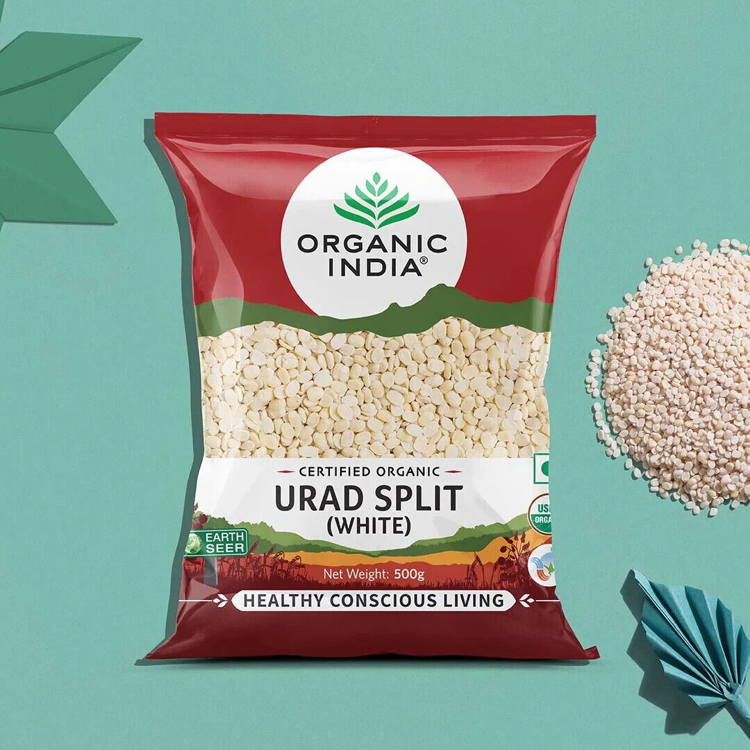 Organic India Urad Split (White) 500g