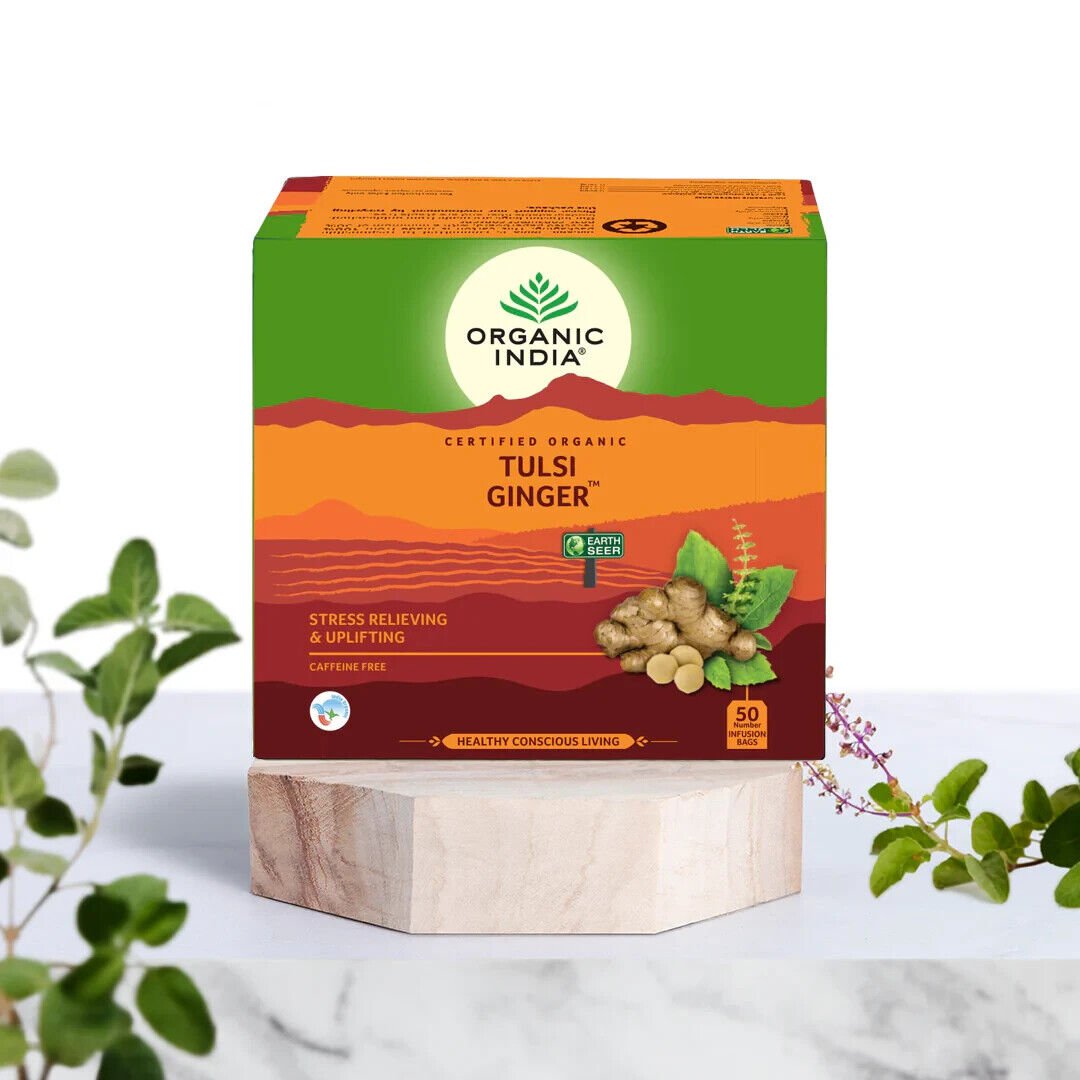 Organic India Tulsi Ginger 50 Infusion Bag