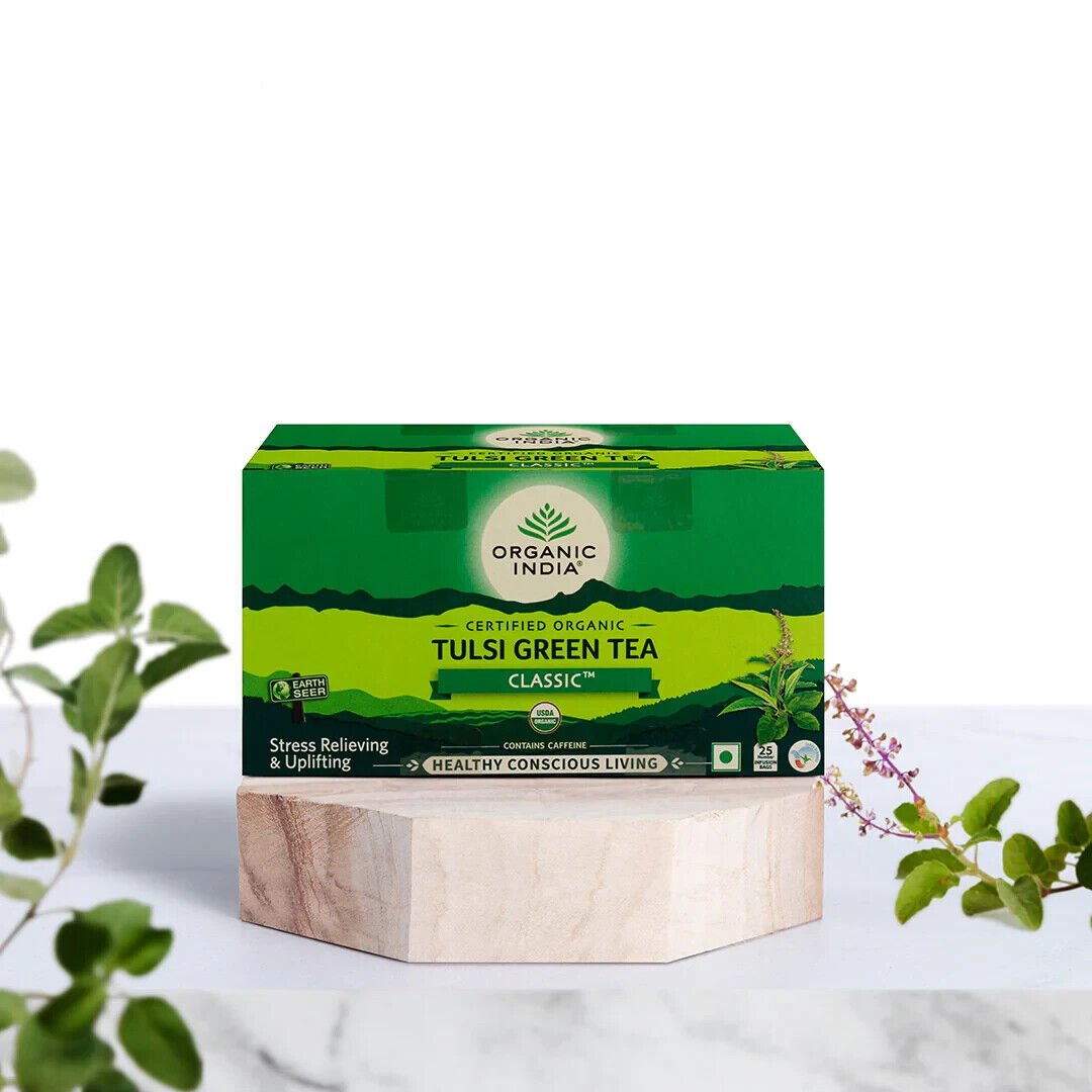 Organic India Tulsi Green Tea Classic 50 IB