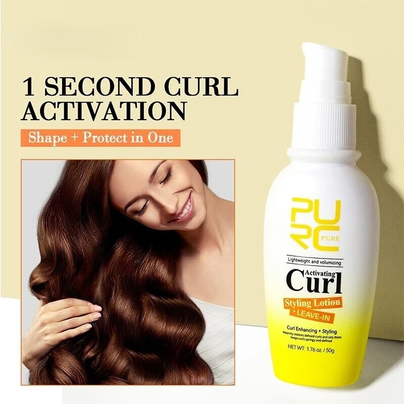 Leave-in Conditioner Hair Curl Styling Volumizing Lotion Smoothing Frizz Curly