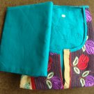 T-2027: Block Printed Suit with Embroidery and Heavy Dupatta
