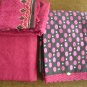 T2030: Cotton Suit with Embroidery and Mirror Work