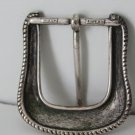 Vintage Western Filigree Etched Scrolled Rope Edge Century Canada Belt Buckle
