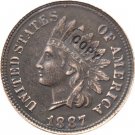1 Pcs 1887 Indian head one cents copy coin for collection