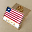 1Pcs Liberia Country Brooch Lapel Pins