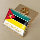 1Pcs Mozambique Country Flag Brooch Lapel Pins-32x23mm