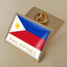 1Pcs Philippines Country Flag Brooch Lapel Pins-32x23mm